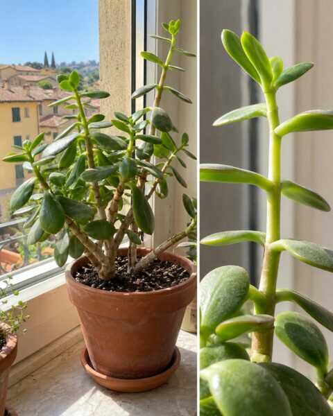 Crassula che si allunga? Guarda quanta luce arriva al vaso