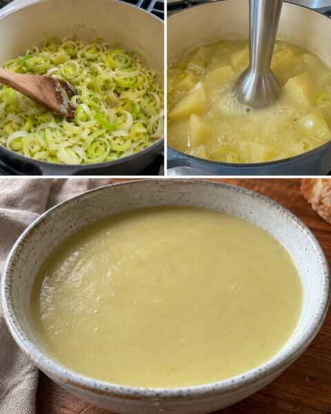 Crema di patate e porri: vellutata senza panna