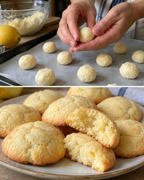 Biscotti ricotta e limone, morbidi senza burro