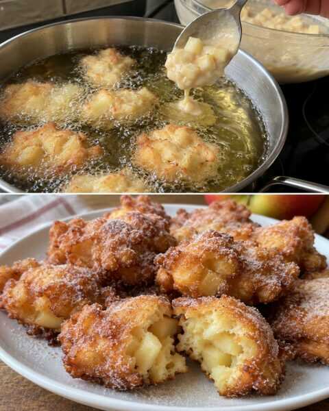 Frittelle di mele: dorate fuori, morbide dentro